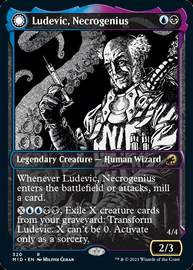 Ludevic, Necrogenius // Olag, Ludevic's Hubris (Showcase Eternal Night) [Innistrad: Midnight Hunt] | Tables and Towers