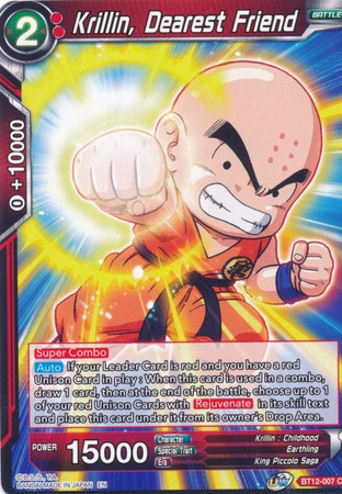 Krillin, Dearest Friend (BT12-007) [Vicious Rejuvenation] | Tables and Towers