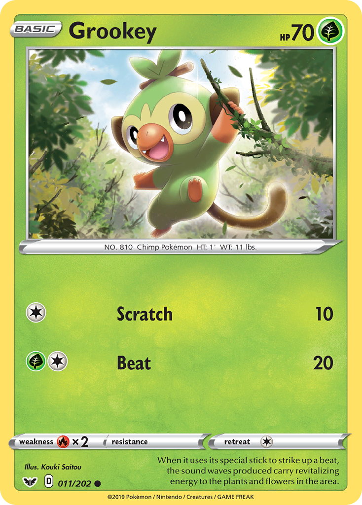 Grookey (011/202) [Sword & Shield: Base Set] | Tables and Towers