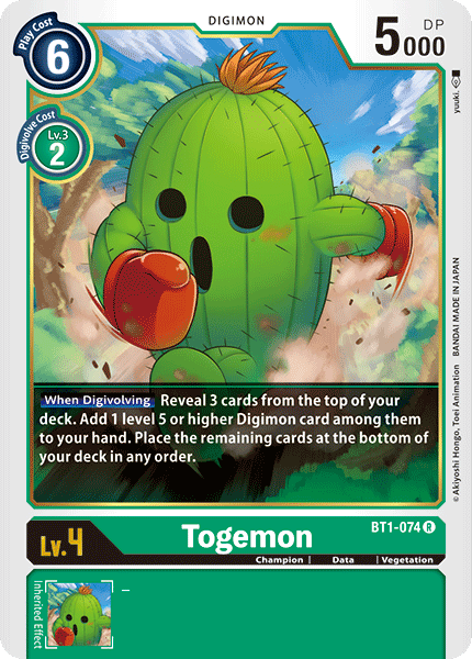 Togemon [BT1-074] [Release Special Booster Ver.1.0] | Tables and Towers