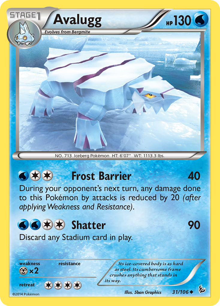 Avalugg (31/106) [XY: Flashfire] | Tables and Towers