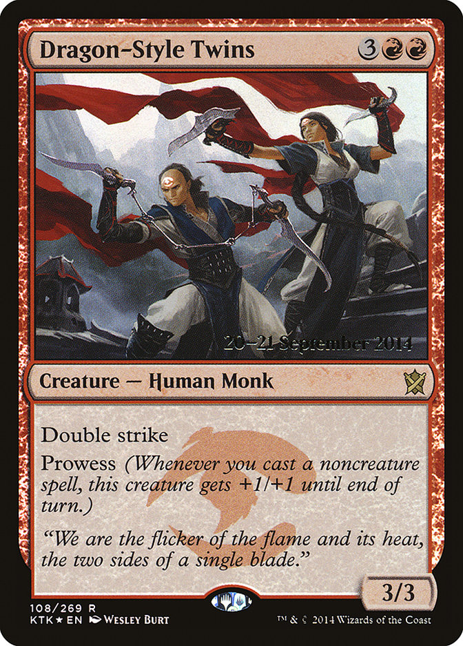 Dragon-Style Twins [Khans of Tarkir Prerelease Promos] | Tables and Towers