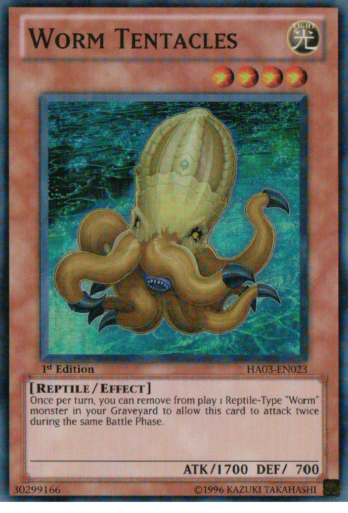 Worm Tentacles [HA03-EN023] Super Rare | Tables and Towers