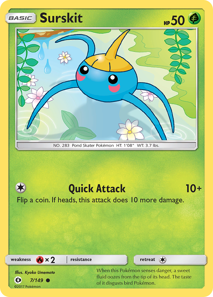 Surskit (7/149) [Sun & Moon: Base Set] | Tables and Towers