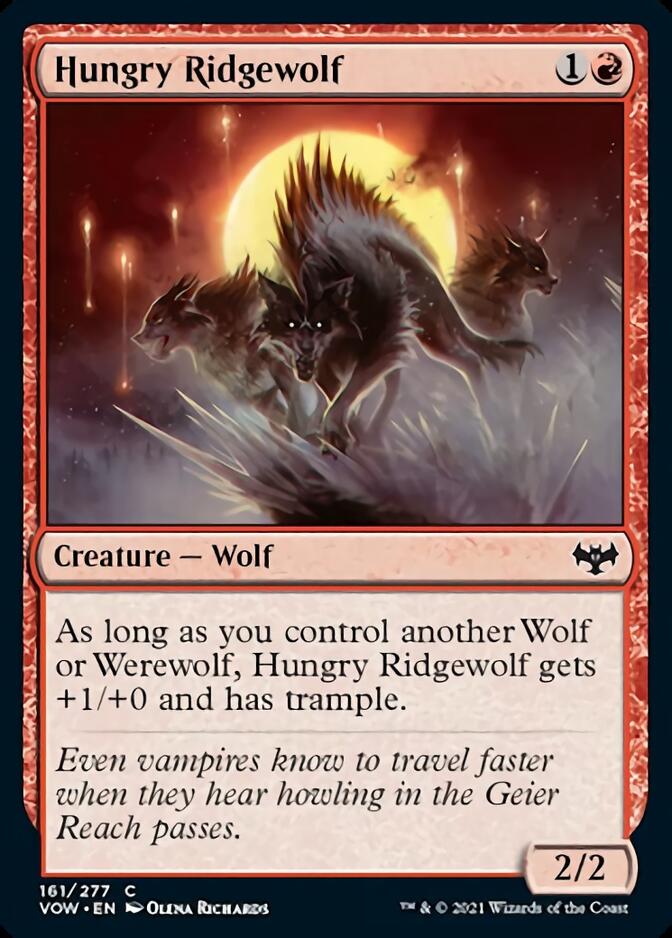 Hungry Ridgewolf [Innistrad: Crimson Vow] | Tables and Towers