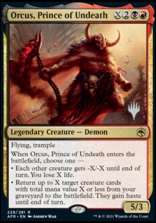 Orcus, Prince of Undeath (Promo Pack) [Dungeons & Dragons: Adventures in the Forgotten Realms Promos] | Tables and Towers