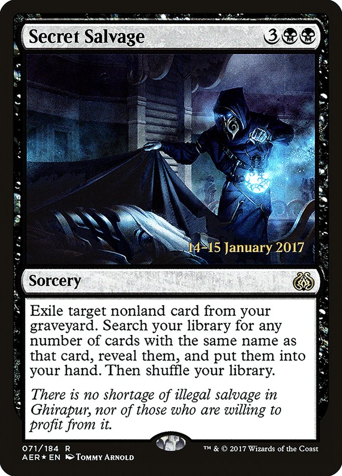 Secret Salvage [Aether Revolt Prerelease Promos] | Tables and Towers