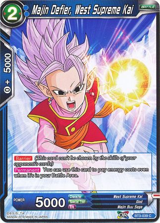 Majin Defier, West Supreme Kai (BT3-039) [Cross Worlds] | Tables and Towers