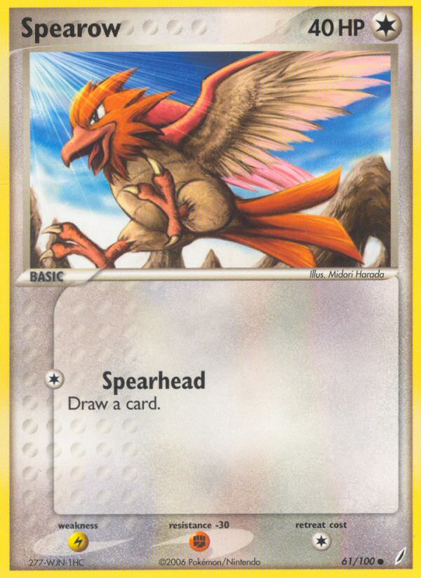 Spearow (61/100) [EX: Crystal Guardians] | Tables and Towers