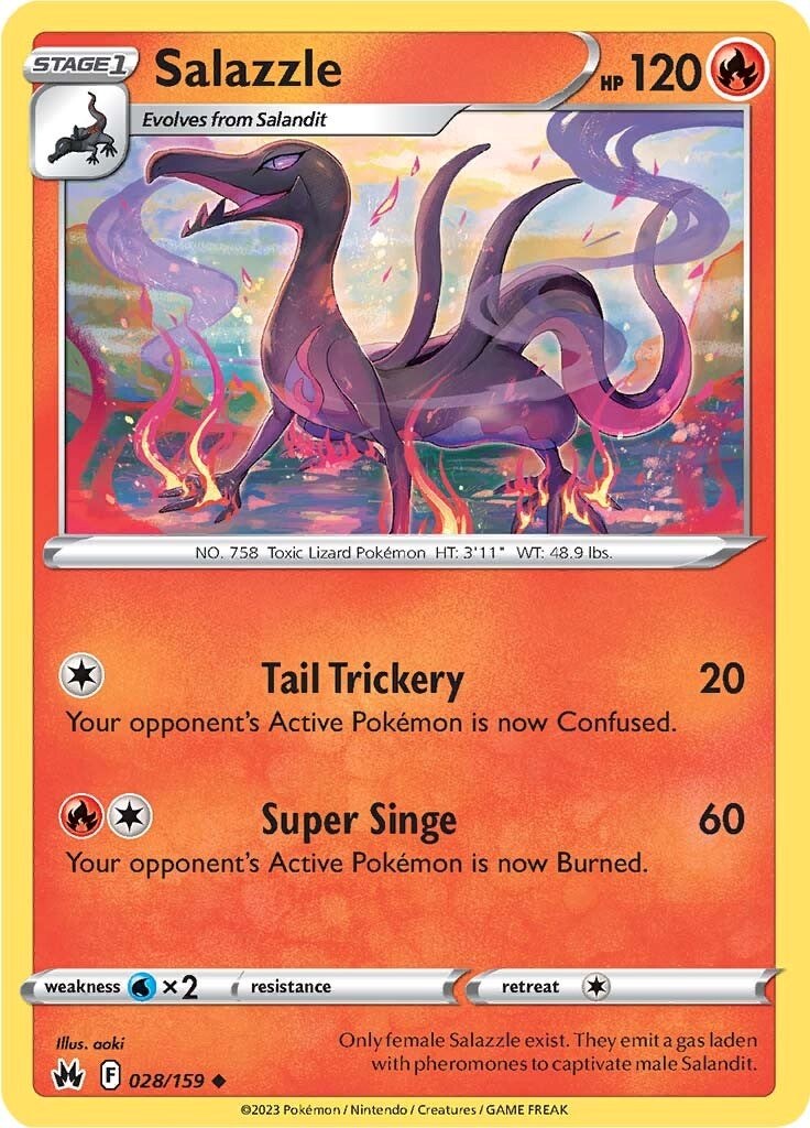 Salazzle (028/159) [Sword & Shield: Crown Zenith] | Tables and Towers