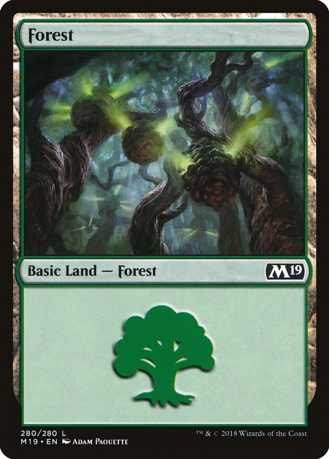 Forest (280) [Core Set 2019] | Tables and Towers