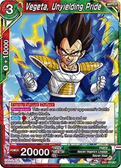 Vegeta, Unyielding Pride (EB1-057) [Battle Evolution Booster] | Tables and Towers