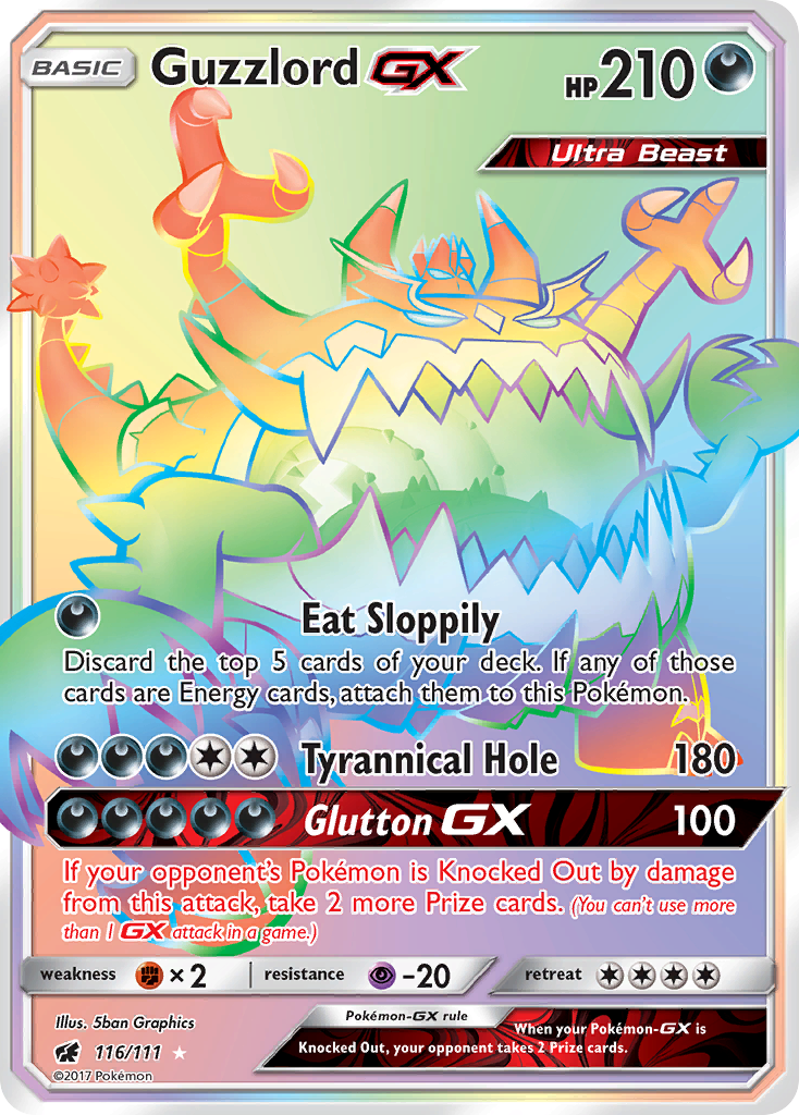 Guzzlord GX (116/111) [Sun & Moon: Crimson Invasion] | Tables and Towers