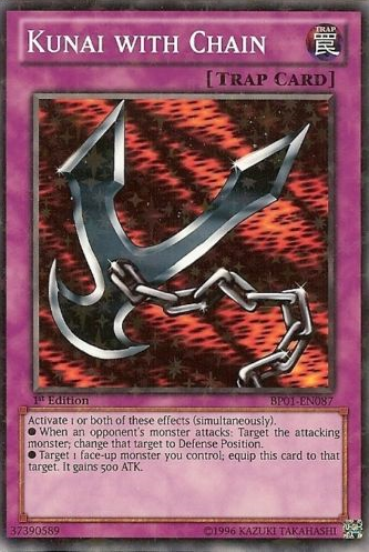 Kunai with Chain [BP01-EN087] Starfoil Rare | Tables and Towers