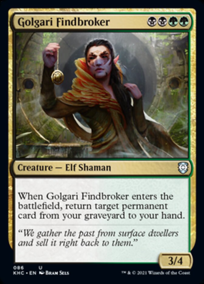 Golgari Findbroker [Kaldheim Commander] | Tables and Towers