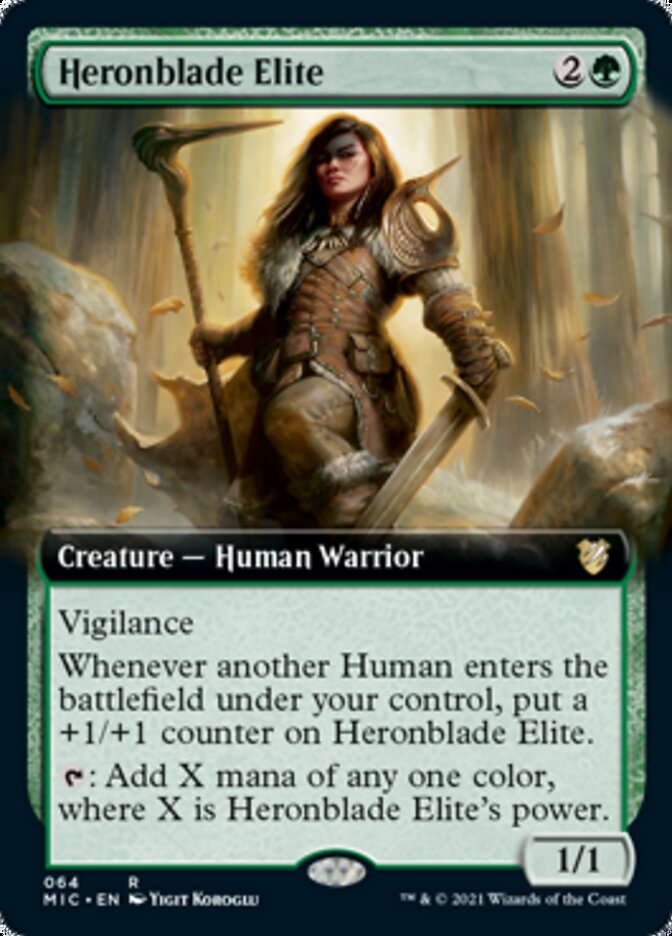 Heronblade Elite (Extended Art) [Innistrad: Midnight Hunt Commander] | Tables and Towers