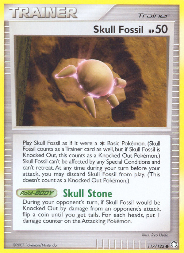 Skull Fossil (117/123) [Diamond & Pearl: Mysterious Treasures] | Tables and Towers