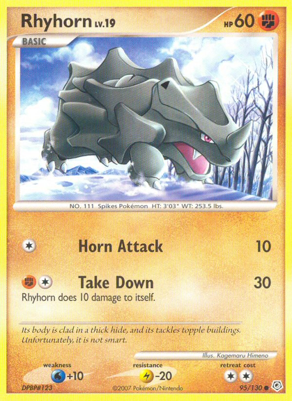 Rhyhorn (95/130) [Diamond & Pearl: Base Set] | Tables and Towers