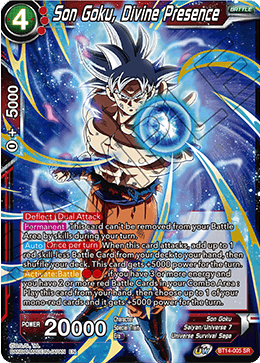 Son Goku, Divine Presence (BT14-005) [Cross Spirits] | Tables and Towers