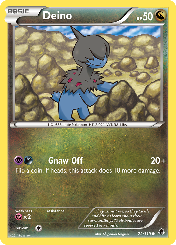 Deino (72/119) [XY: Phantom Forces] | Tables and Towers