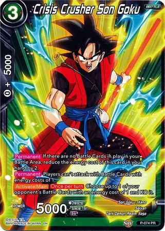 Crisis Crusher Son Goku (Alternate Art) (P-074) [Special Anniversary Set] | Tables and Towers