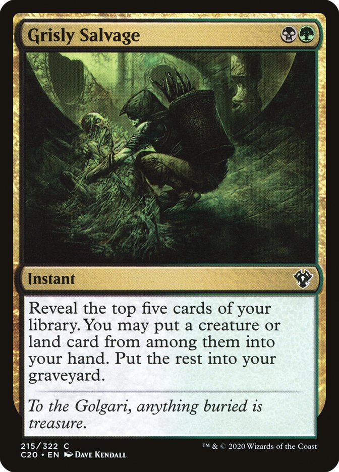 Grisly Salvage [Commander 2020] | Tables and Towers