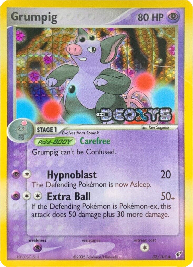 Grumpig (32/107) (Stamped) [EX: Deoxys] | Tables and Towers