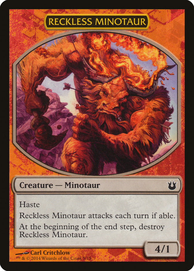 Reckless Minotaur [Born of the Gods Battle the Horde] | Tables and Towers