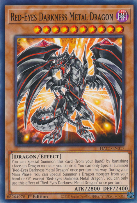 Red-Eyes Darkness Metal Dragon [HAC1-EN017] Common | Tables and Towers