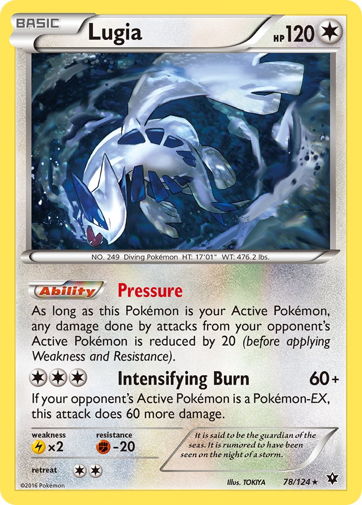 Lugia (78/124) (Theme Deck Exclusive) [XY: Fates Collide] | Tables and Towers