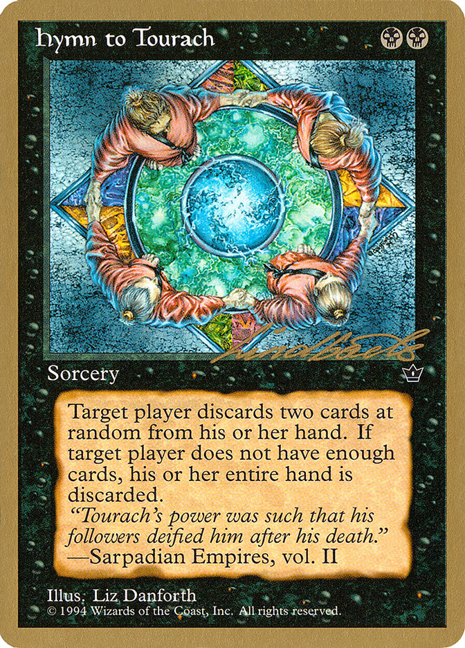 Hymn to Tourach (Circle) (Leon Lindback) [Pro Tour Collector Set] | Tables and Towers