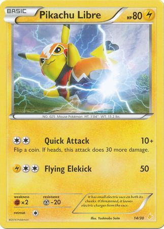 Pikachu Libre (14/30) [XY: Trainer Kit 3 - Pikachu Libre] | Tables and Towers