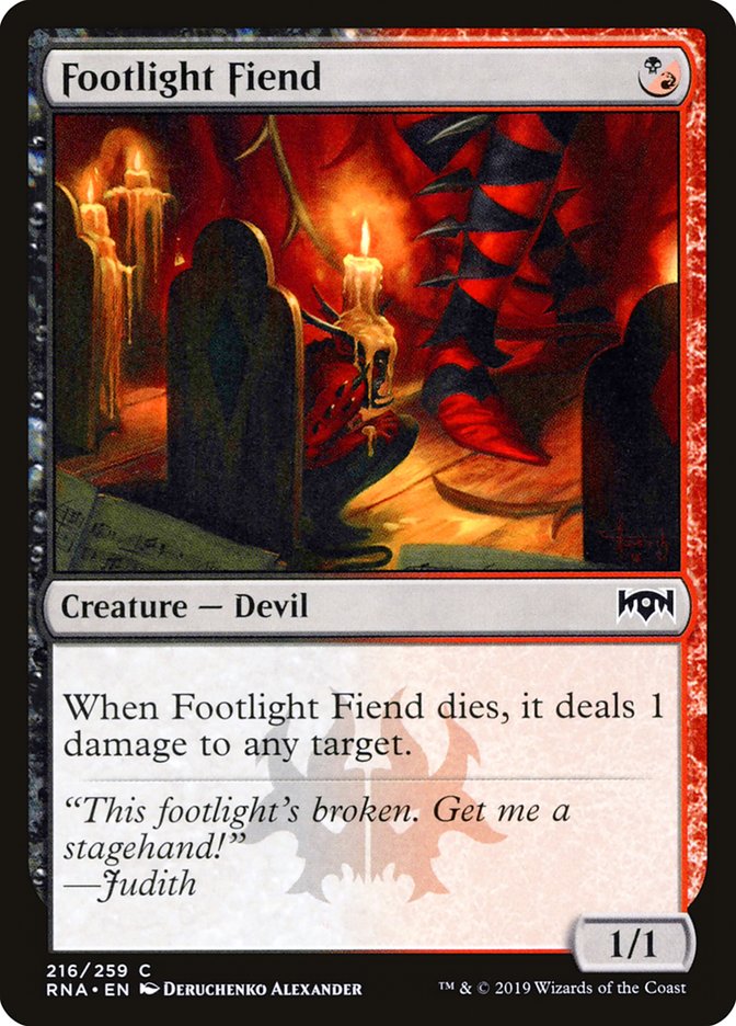 Footlight Fiend [Ravnica Allegiance] | Tables and Towers