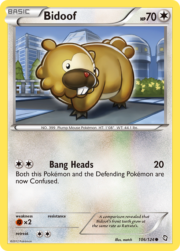 Bidoof (106/124) [Black & White: Dragons Exalted] | Tables and Towers