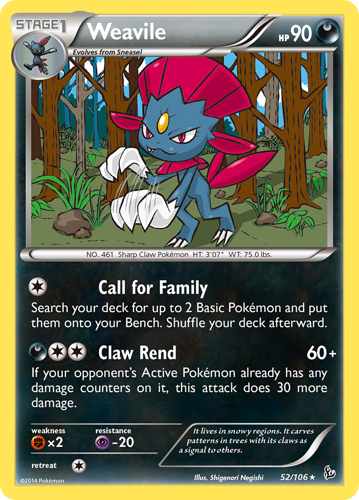 Weavile (52/106) [XY: Flashfire] | Tables and Towers