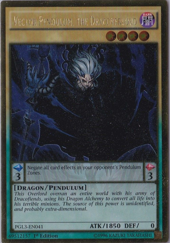 Vector Pendulum, the Dracoverlord [PGL3-EN041] Gold Rare | Tables and Towers