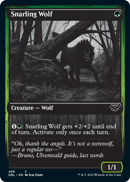 Snarling Wolf (486) [Innistrad: Double Feature] | Tables and Towers