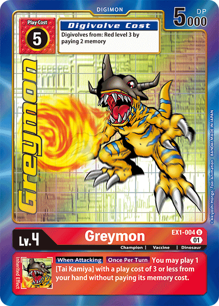 Greymon [EX1-004] (Alternate Art) [Classic Collection] | Tables and Towers