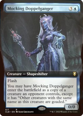 Mocking Doppelganger (Extended Art) [Commander Legends: Battle for Baldur's Gate] | Tables and Towers