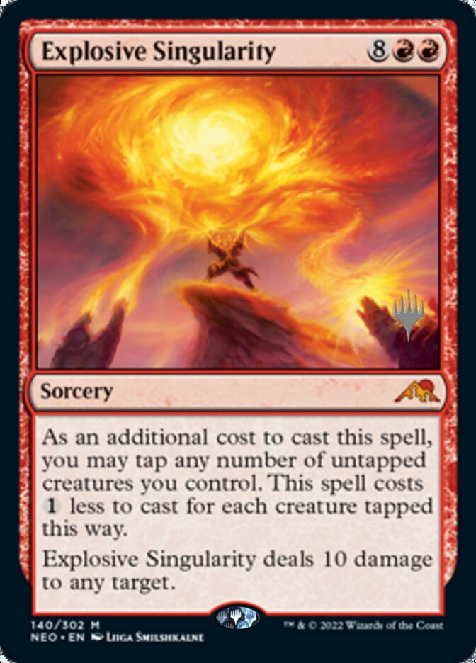 Explosive Singularity (Promo Pack) [Kamigawa: Neon Dynasty Promos] | Tables and Towers