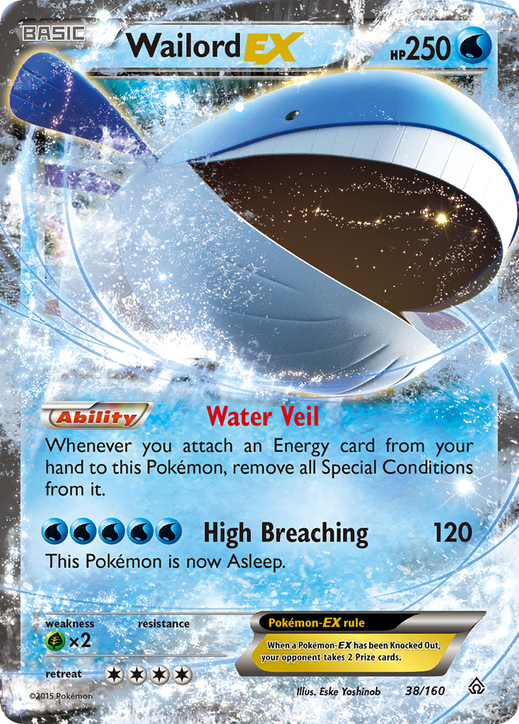 Wailord EX (38/160) [XY: Primal Clash] | Tables and Towers