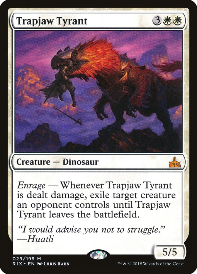 Trapjaw Tyrant [Rivals of Ixalan] | Tables and Towers