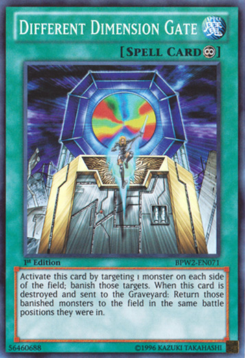 Different Dimension Gate [BPW2-EN071] Super Rare | Tables and Towers