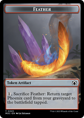 Feather // Servo Double-Sided Token [March of the Machine Commander Tokens] | Tables and Towers