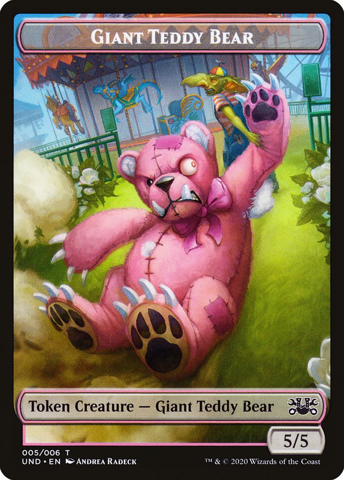 Goblin // Giant Teddy Bear Double-Sided Token [Unsanctioned Tokens] | Tables and Towers