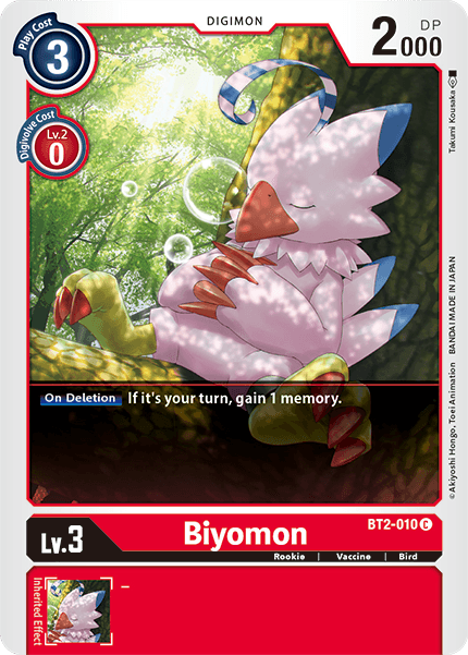 Biyomon [BT2-010] [Release Special Booster Ver.1.5] | Tables and Towers