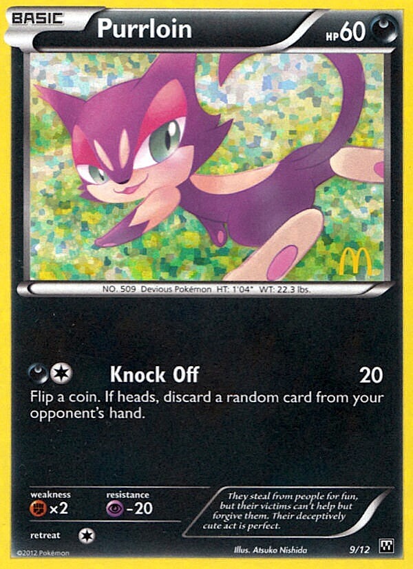 Purrloin (9/12) [McDonald's Promos: 2012 Collection] | Tables and Towers