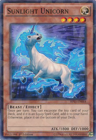 Sunlight Unicorn [BP03-EN064] Shatterfoil Rare | Tables and Towers