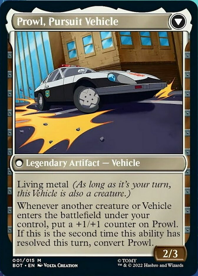 Prowl, Stoic Strategist // Prowl, Pursuit Vehicle [Transformers] | Tables and Towers