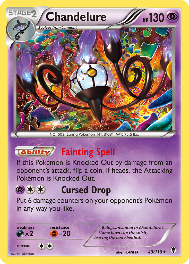 Chandelure (43/119) [XY: Phantom Forces] | Tables and Towers